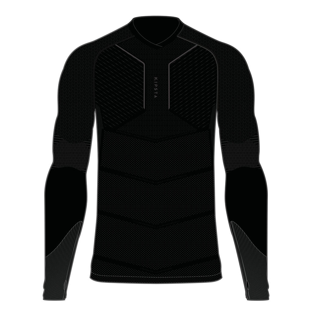SOUS-VETEMENT THERMIQUE HAUT MANCHES LONGUES  ADULTE NOIR KEEPDRY 500