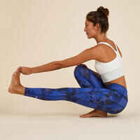 Reversible Dynamic Yoga Leggings - Blue