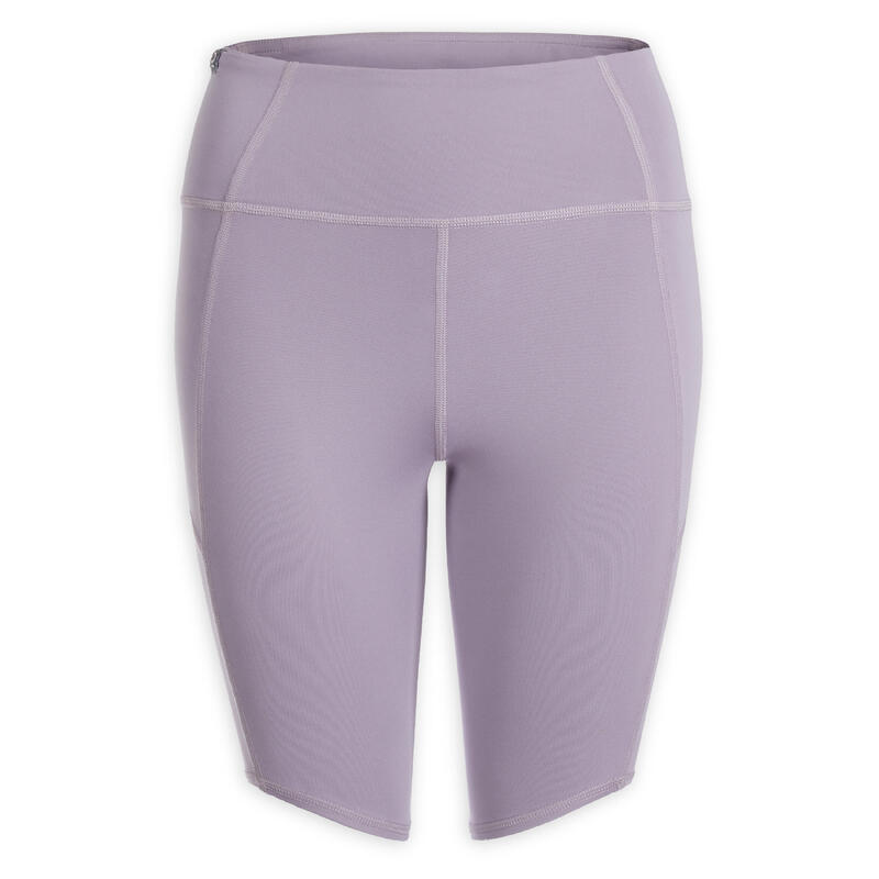 Radlerhose dynamisches Yoga Damen - violett 