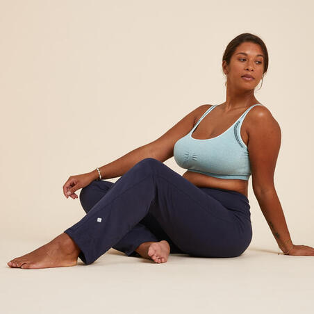Pantalon de Yoga femme Jogg - Bio Bleu - Vêtements de yoga Femme