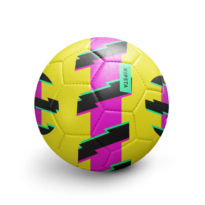 Fussball Learning Ball Grösse 5 - Light gelb/rosa 