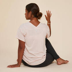 Women's Gentle Yoga T-Shirt - Pale Pink