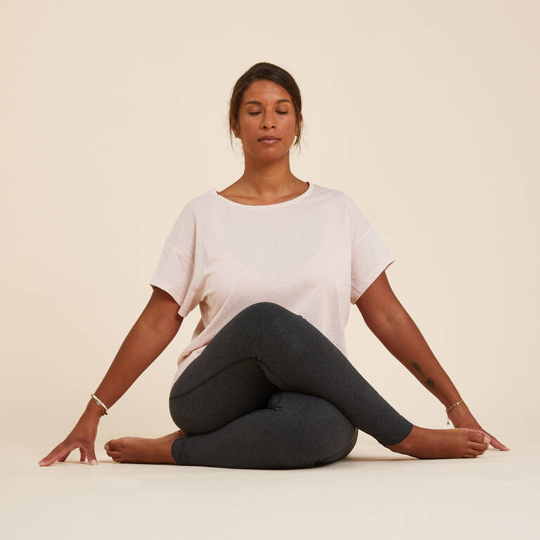 Women's Gentle Yoga T-Shirt - Pale Pink