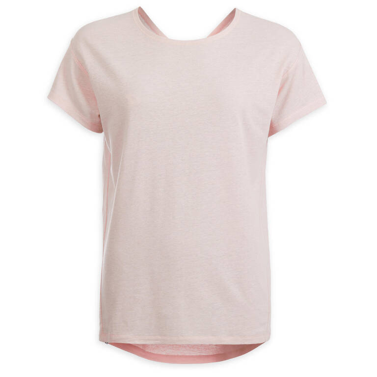 Women's Gentle Yoga T-Shirt - Pale Pink