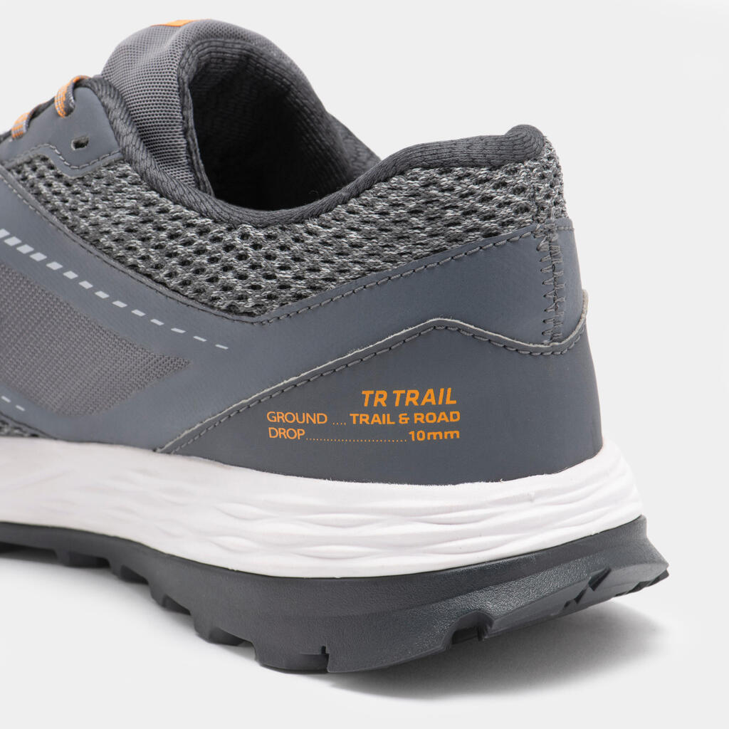 Tenis  de Trail Running para hombre	Evadict	TR		gris