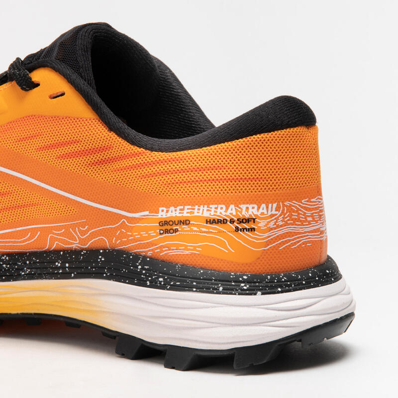 Chaussures de trail running pour homme Race ULTRA orange et noir