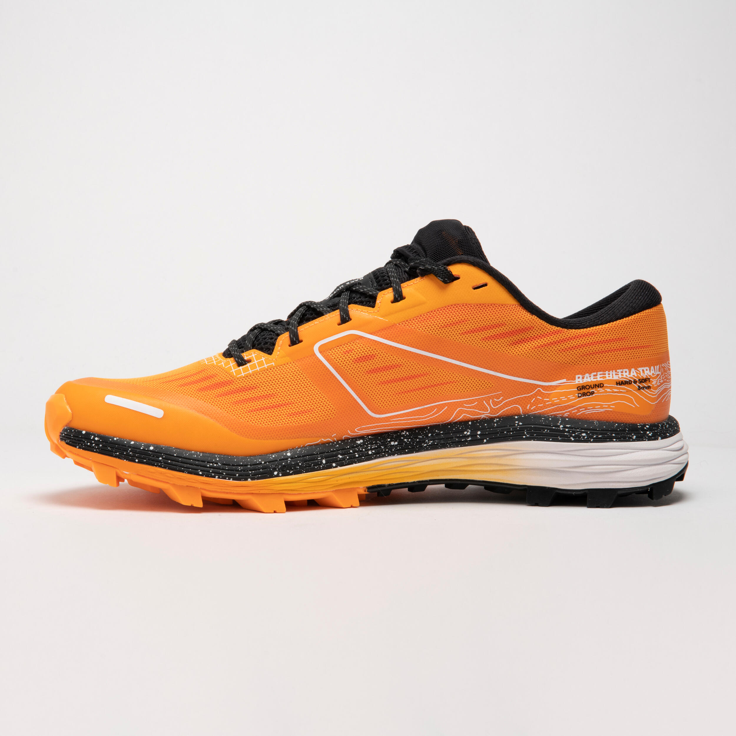 Scarpe da trail running Race ULTRA arancioni e nere da uomo