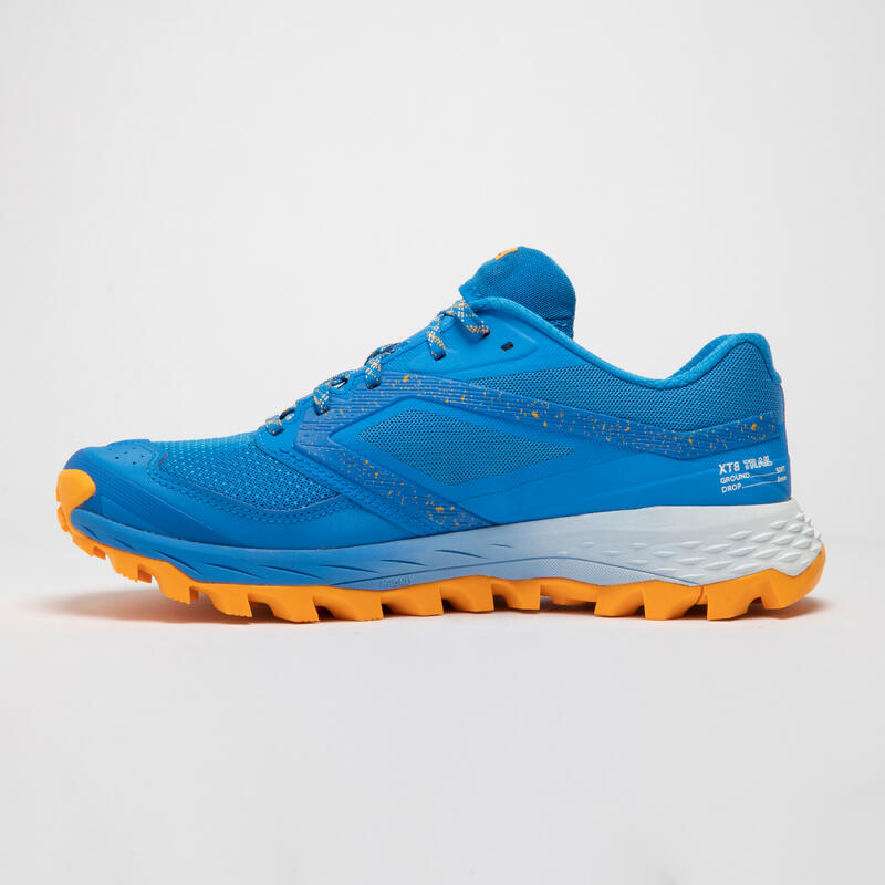 Scarpe trail uomo XT8 azzurro-arancione