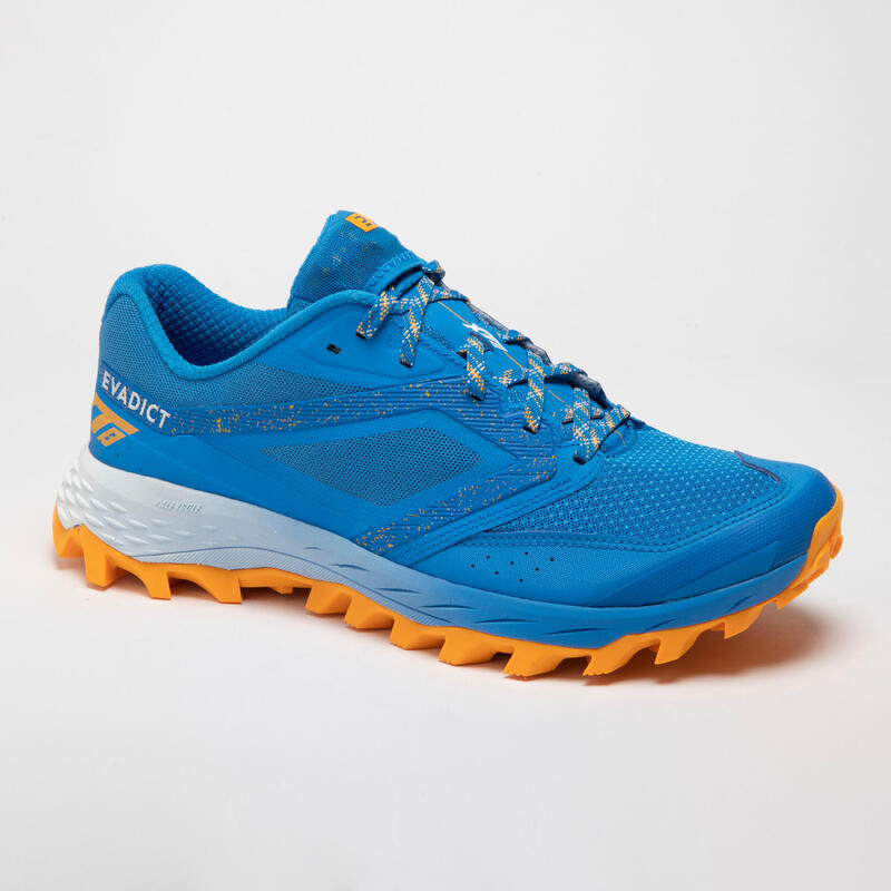 chaussures de trail running pour homme XT8 bleu et orange