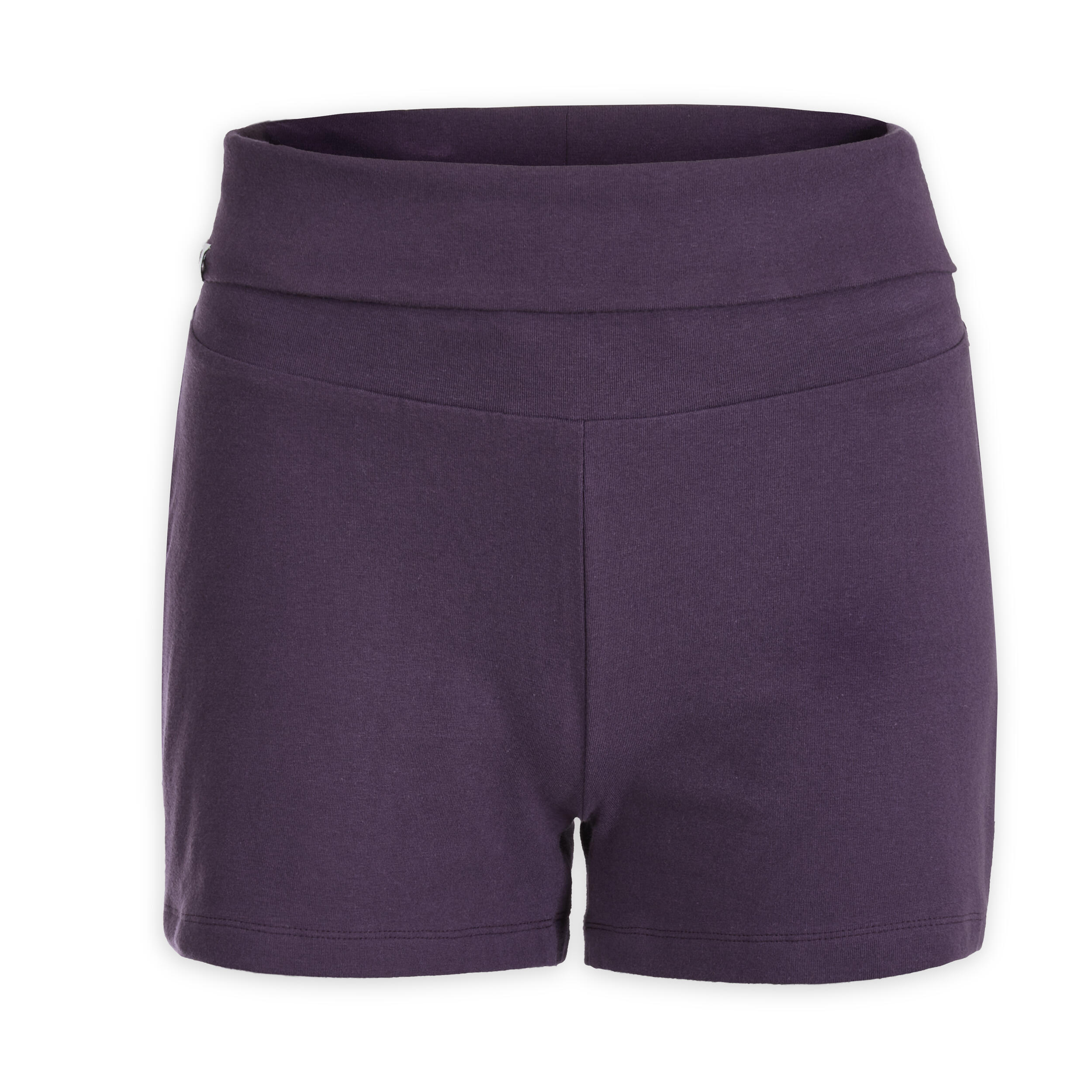 Women's Cotton Yoga Shorts - Purple 5/7