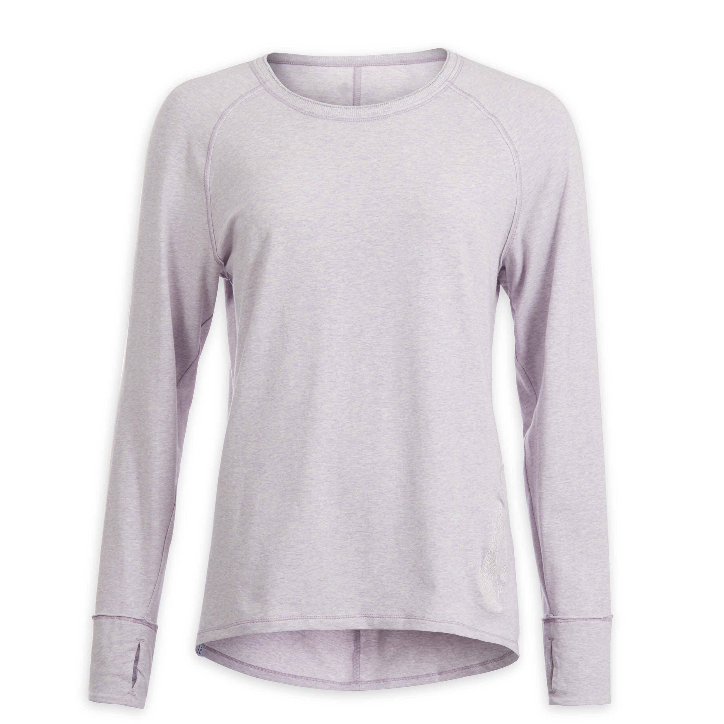 Long-Sleeved Gentle Yoga Cotton T-Shirt - Purple 5/5