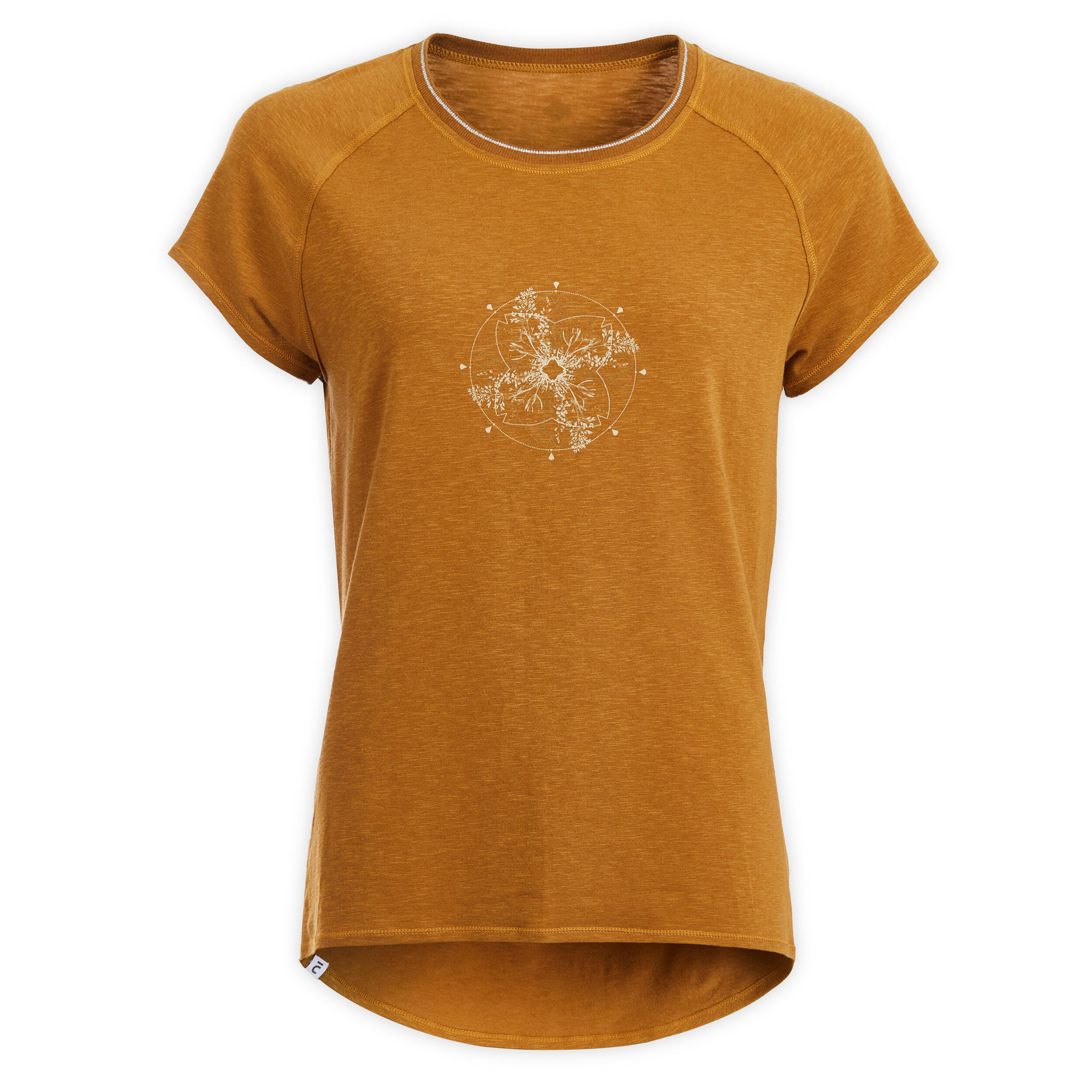 Women's Gentle Yoga Cotton T-Shirt - Brown 5/5