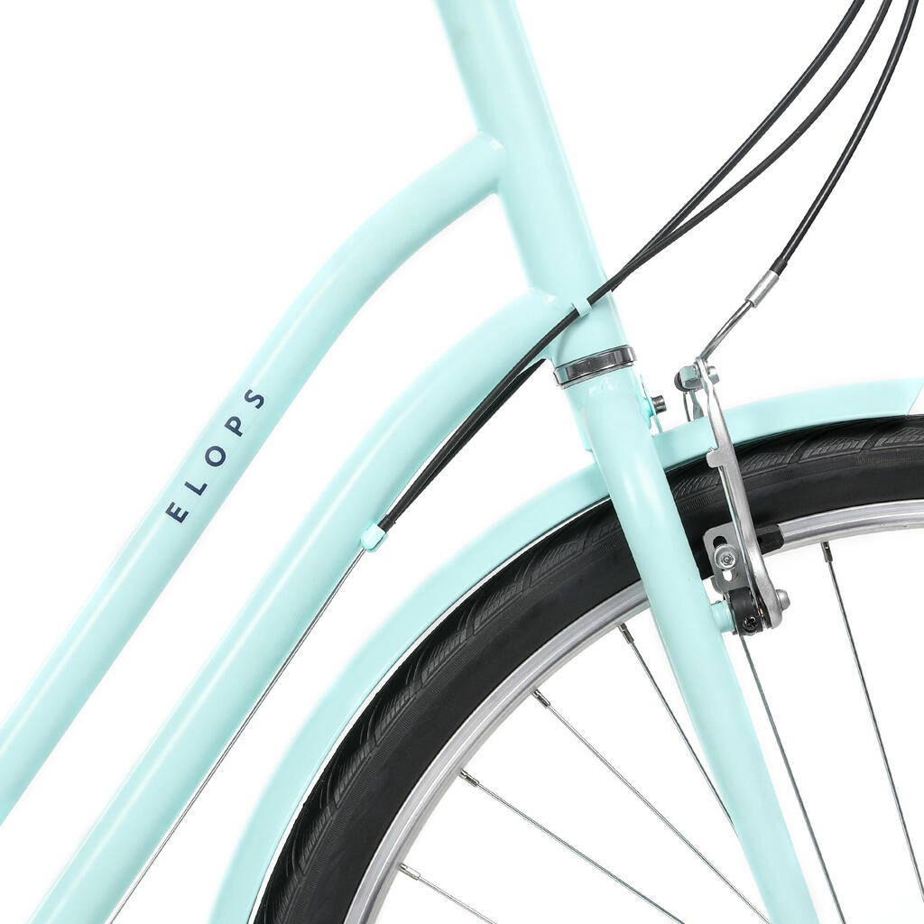 Vélo De Ville Elops 120 Cadre Bas - Vert