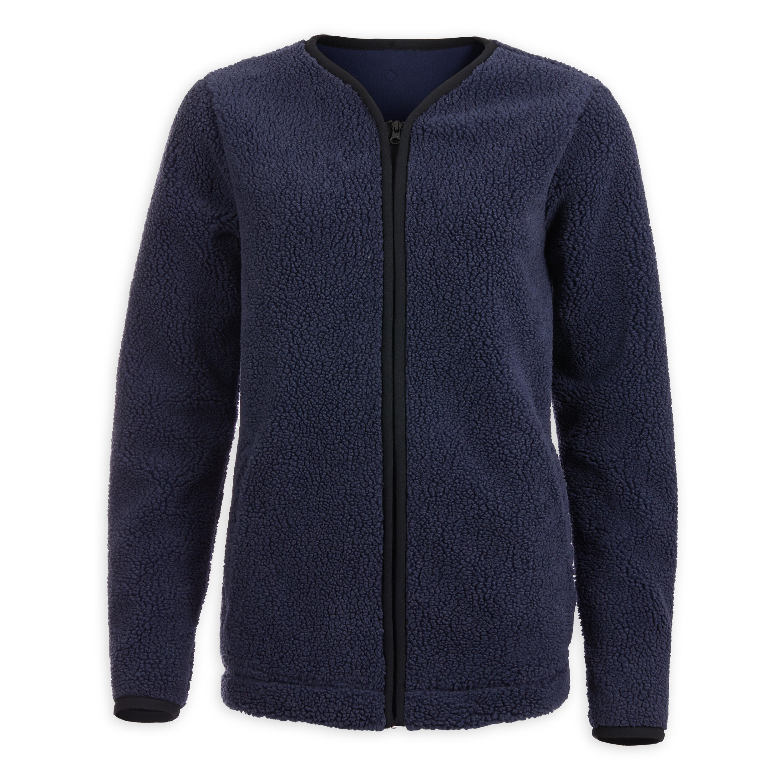 CASACO MULHER SHERPA YOGA AZUL MARINHO 6/9