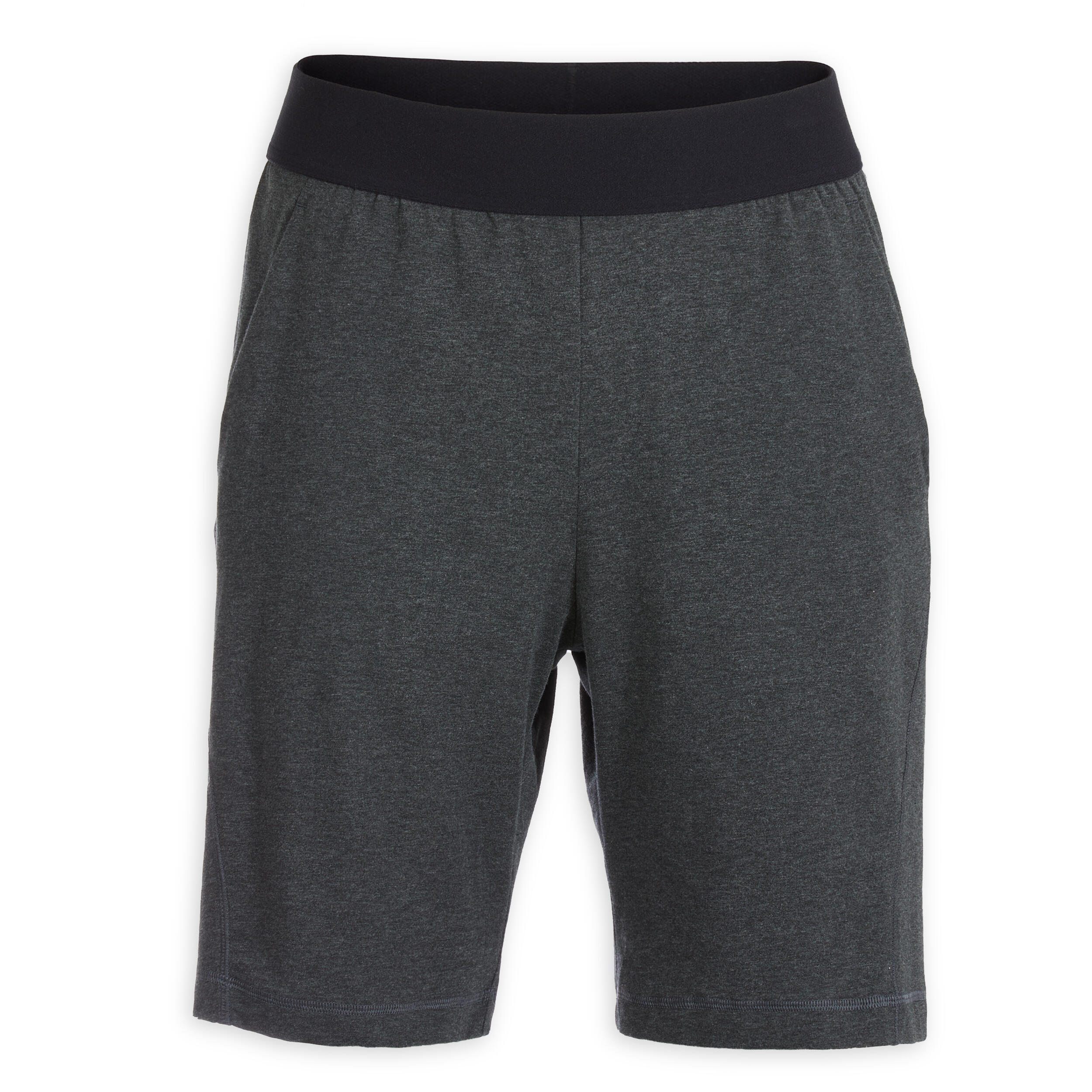 Men's Cotton Yoga Shorts Grey 5/6