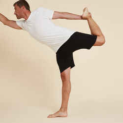 Men's Cotton Yoga Shorts Black