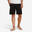 Yogashorts Herren Baumwolle Ecodesign - schwarz 