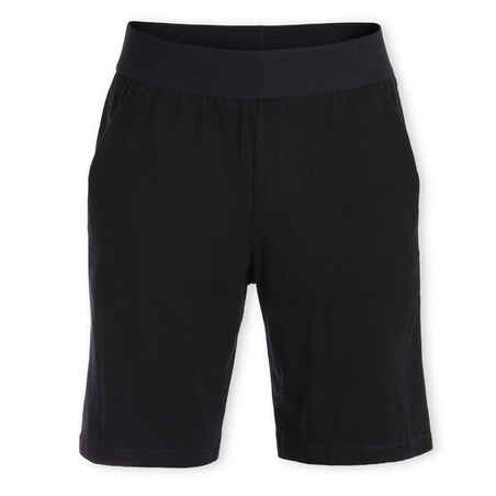 Men's Cotton Yoga Shorts Black