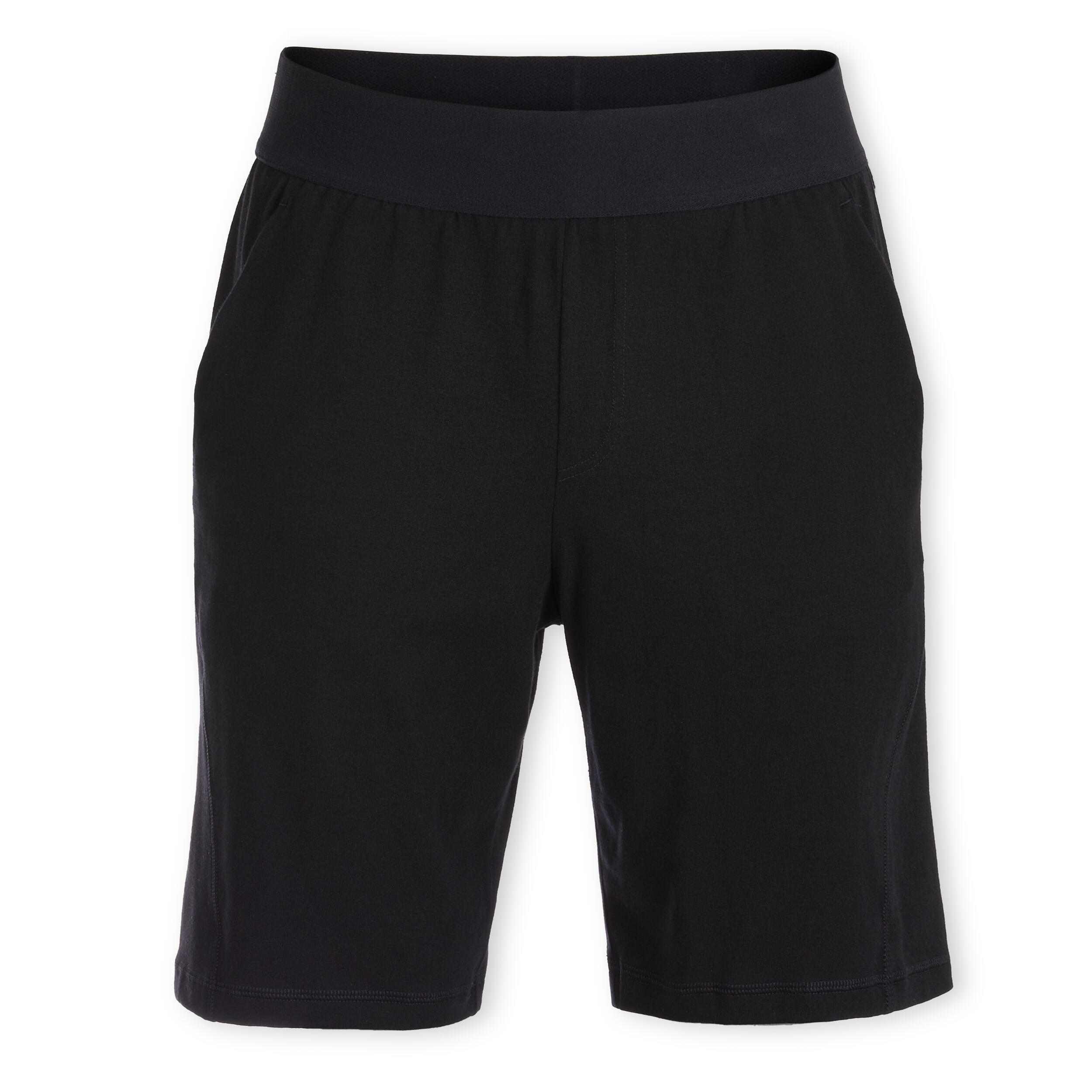 Men's Cotton Yoga Shorts Black 5/6