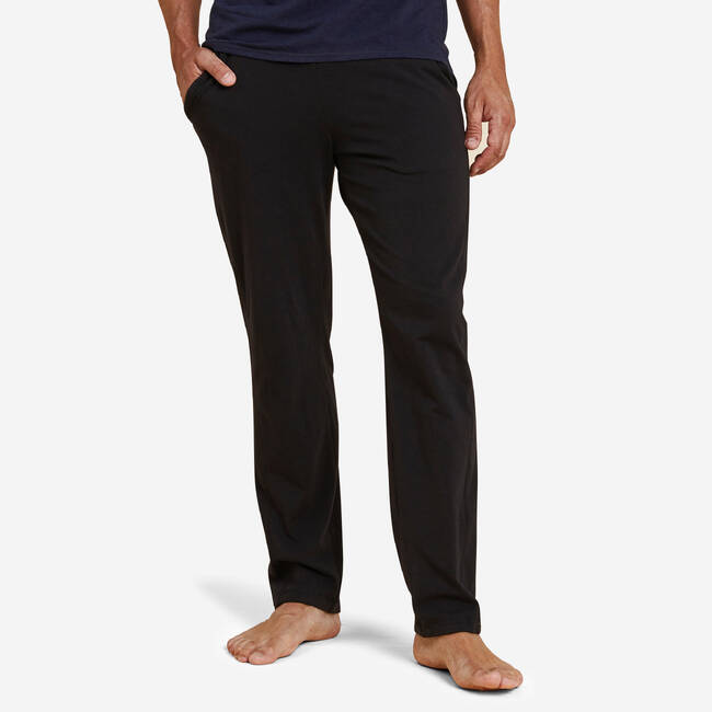 Men Yoga Cotton Bottoms Eco-Designed - Black