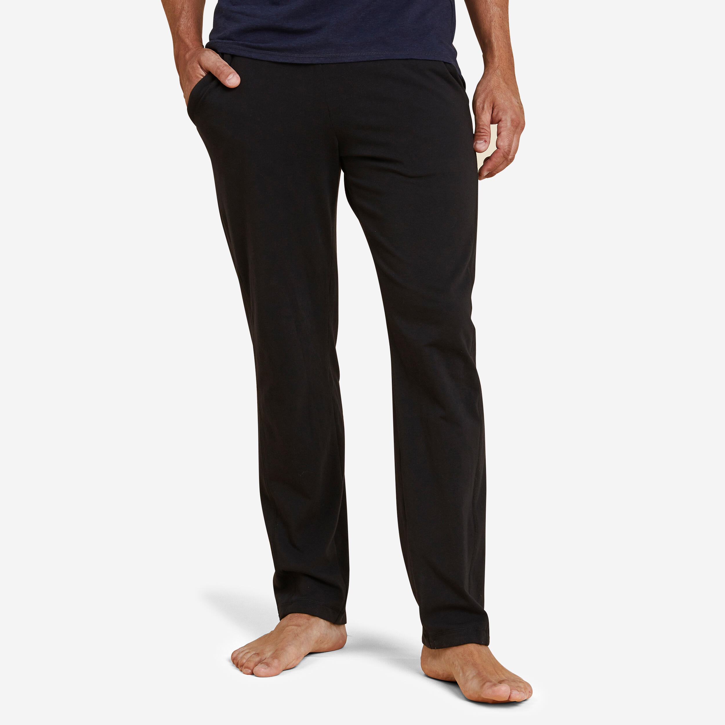 Decathlon | Pantaloni uomo yoga regular fit neri |  Kimjaly