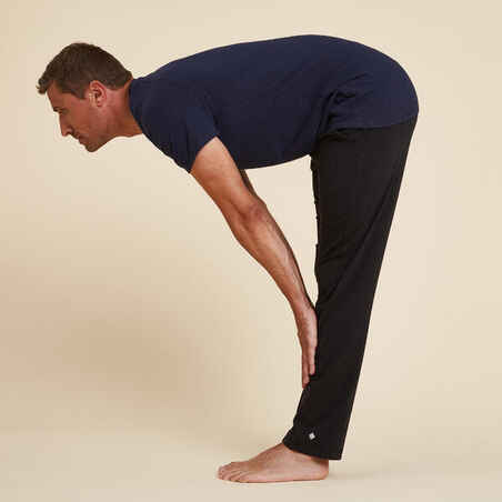 Ανδρικό οικολογικά σχεδιασμένο παντελόνι για ήπια yoga - Μαύρο