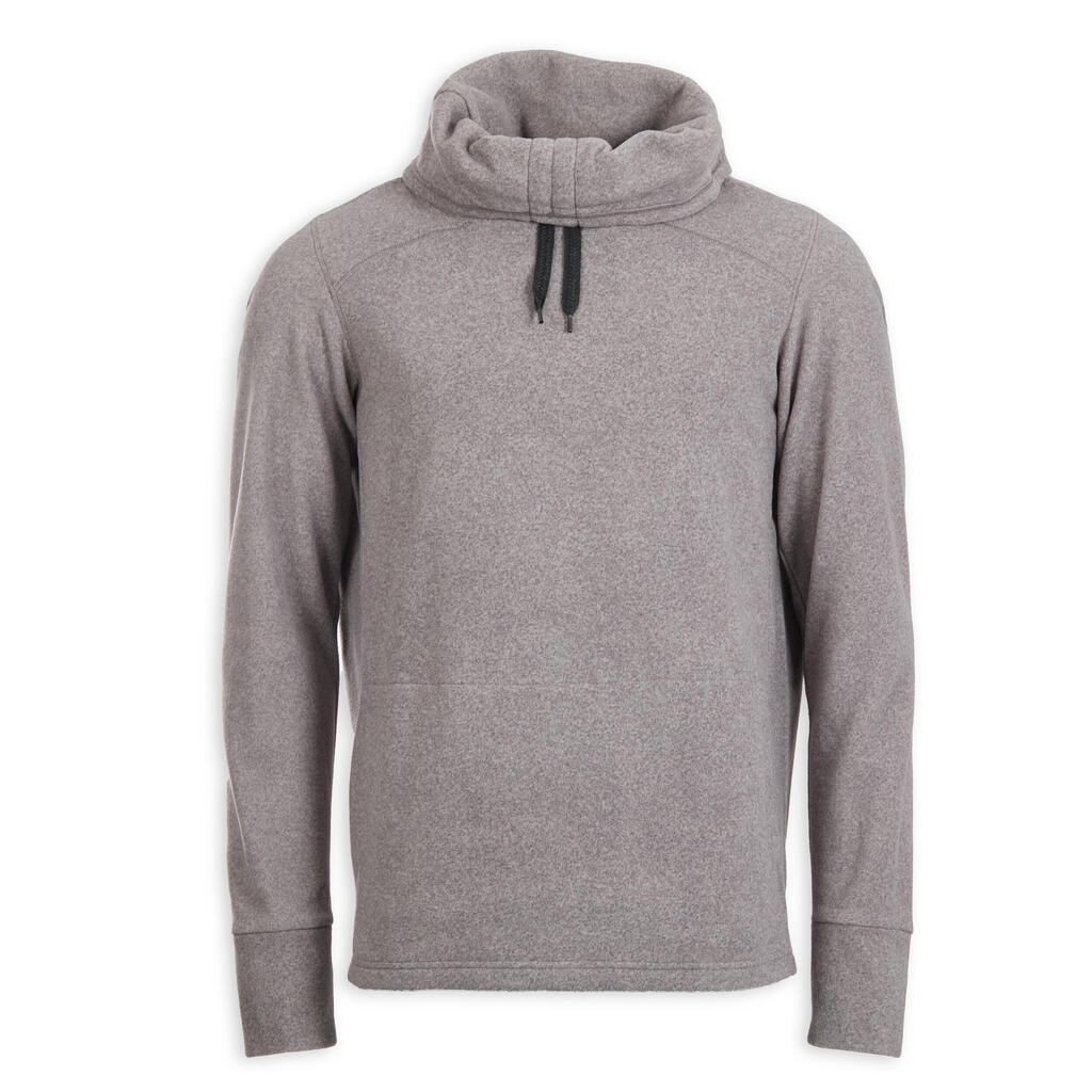 Sudadera polar de yoga gris oscuro para hombre