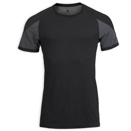 Men's Seamless Second Skin Yoga T-Shirt - Black