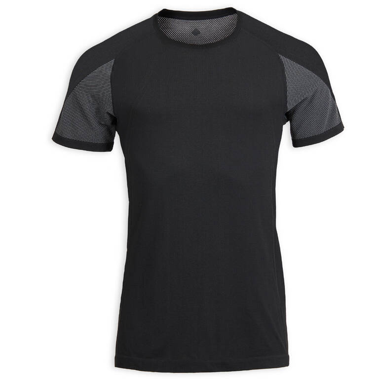 Men's Seamless Second Skin Yoga T-Shirt - Black