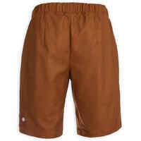 Men's Yoga Linen and Cotton Shorts - Brown