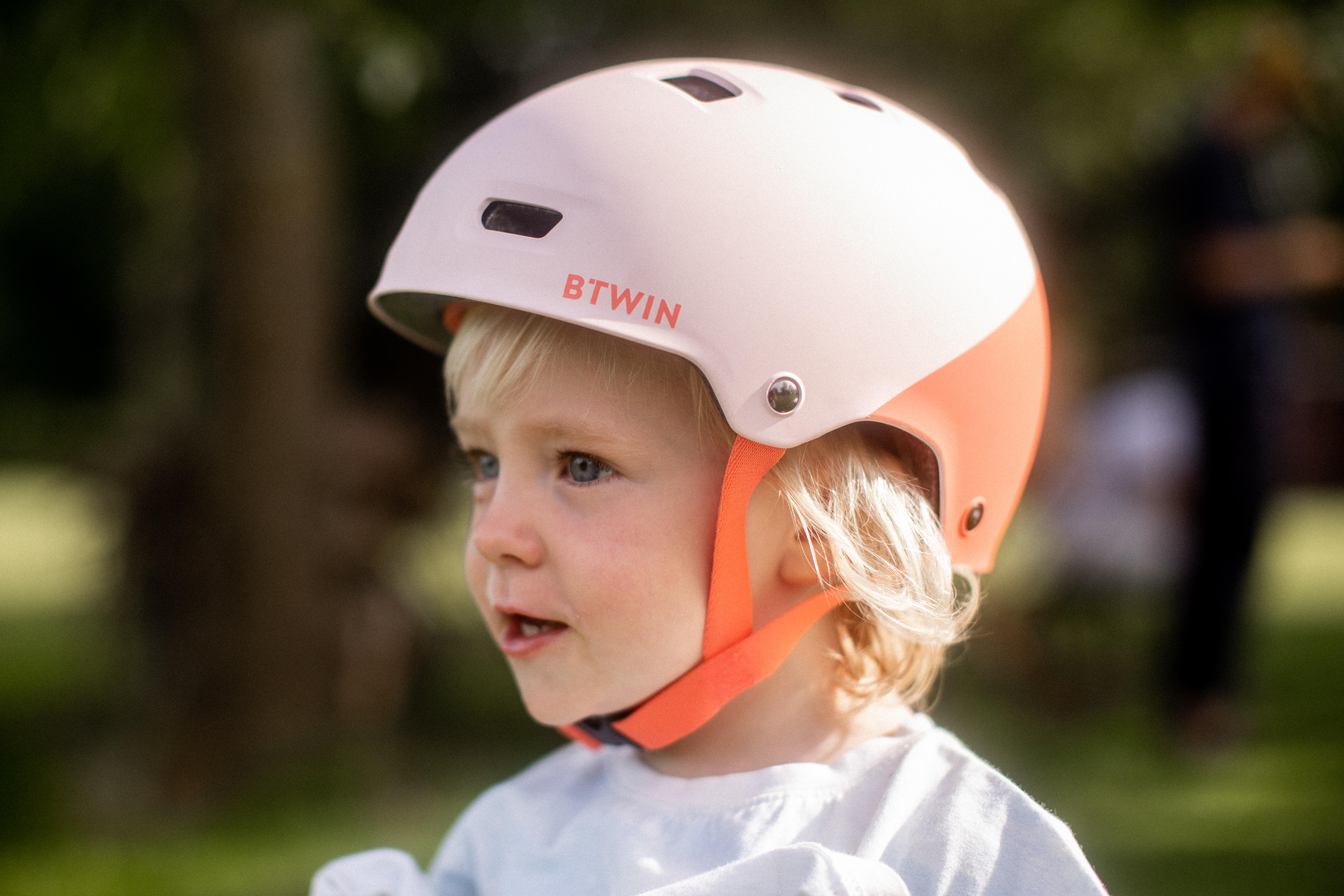Casque à vélo en bol enfant – 520 rose TP - BTWIN
