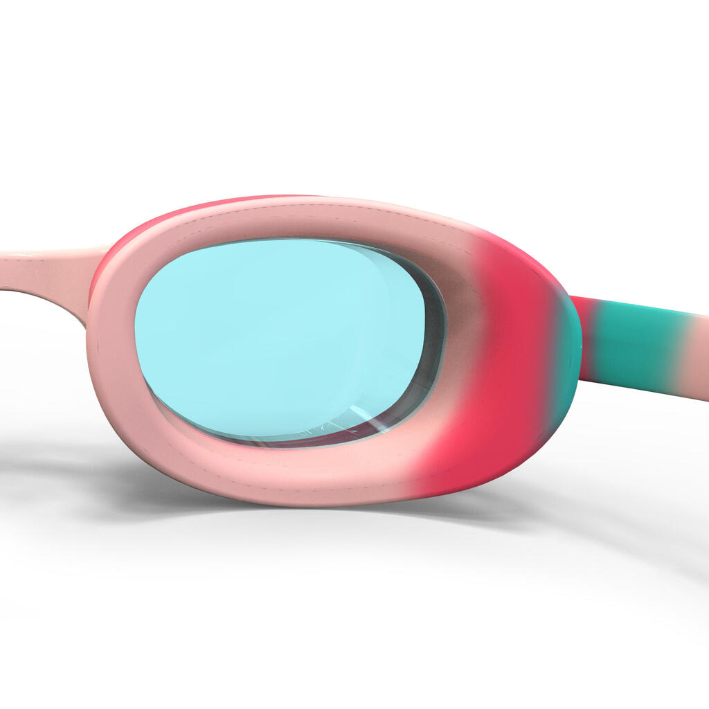 Gafas de natación ajustables para Niños Nabaiji 100 azul grisáceo/naranja