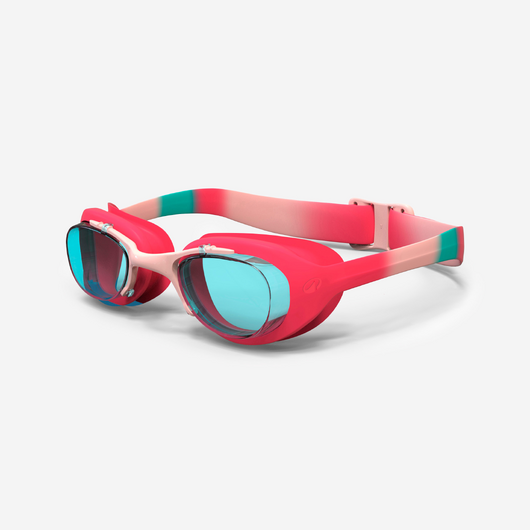 Lunettes de natation Junior - Xbase rose bleu teintées bleu