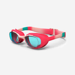 Lunettes de natation Junior - Xbase rose bleu teintées bleu