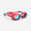 Swimming goggles XBASE - Clear lenses - Kids' size - Pink blue