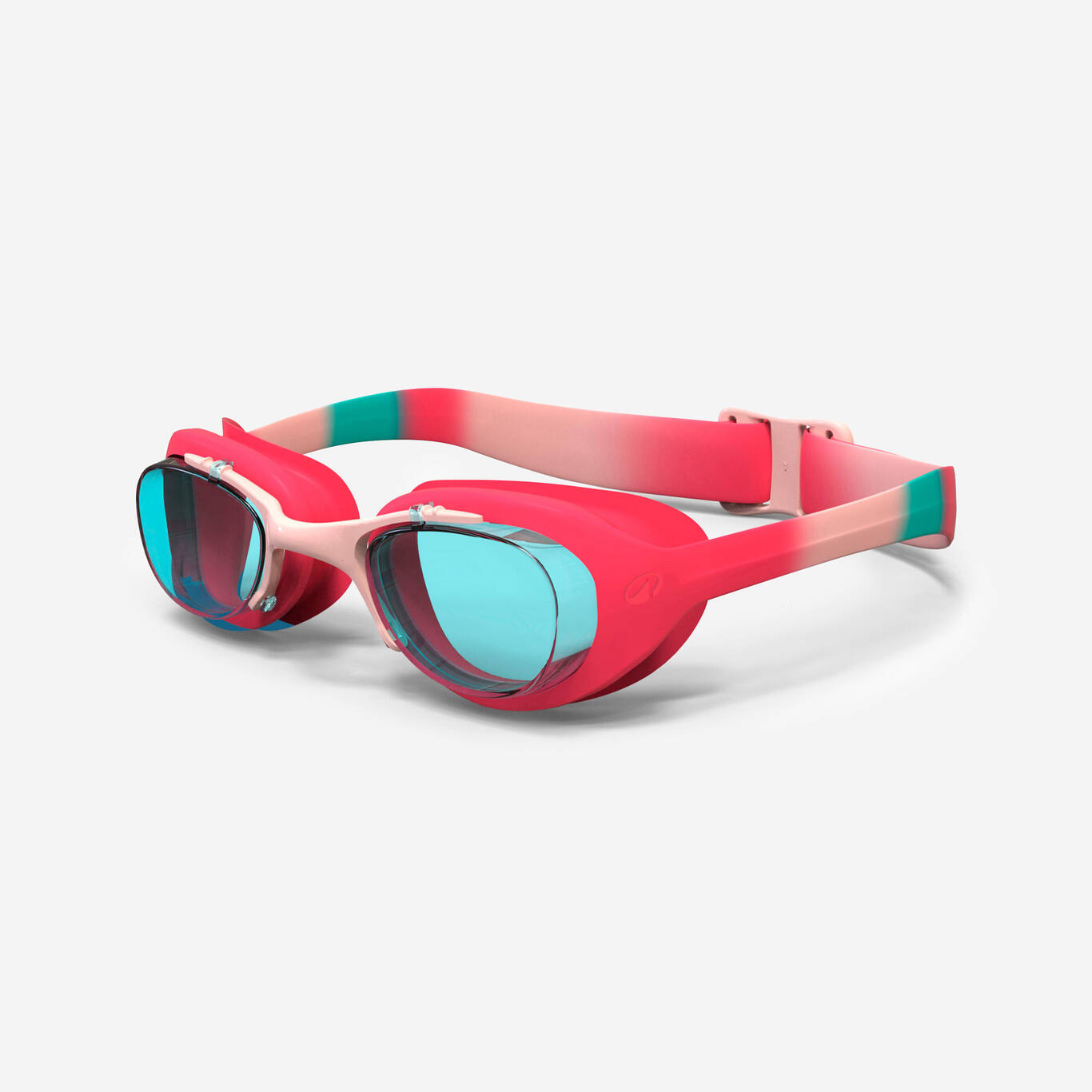 Swimming goggles XBASE - Clear lenses - Kids' size - Pink blue