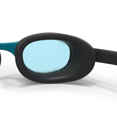 Kacamata Renang XBASE 100 Dewasa Lensa Clear - Hitam