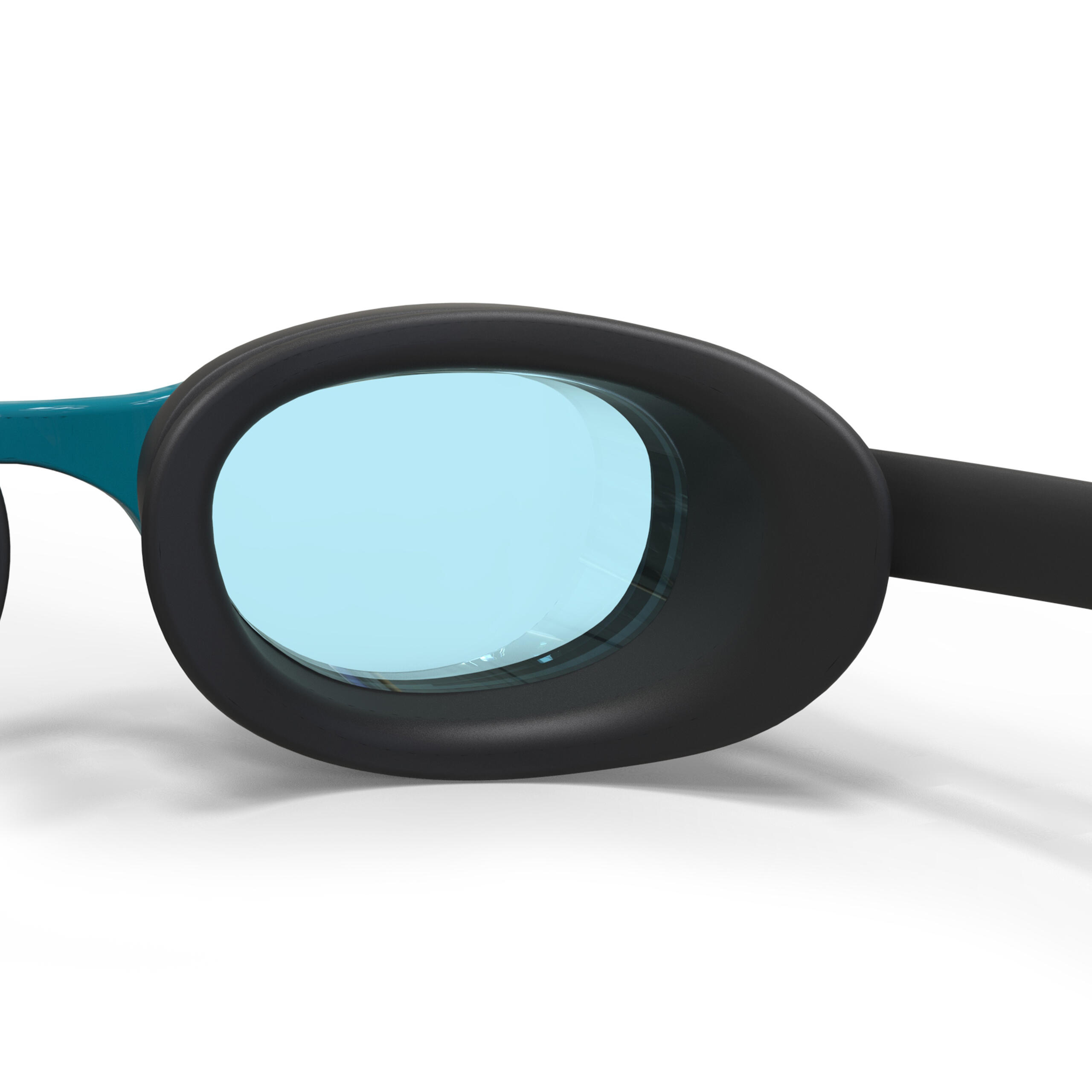 XBASE Swimming Goggles - Clear Lenses - One Size - Black Blue