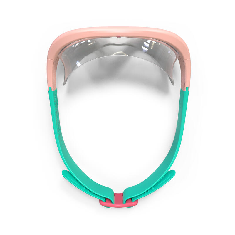 Gafas natación niños máscara Swimdow Rosa Verde Cristales Claros