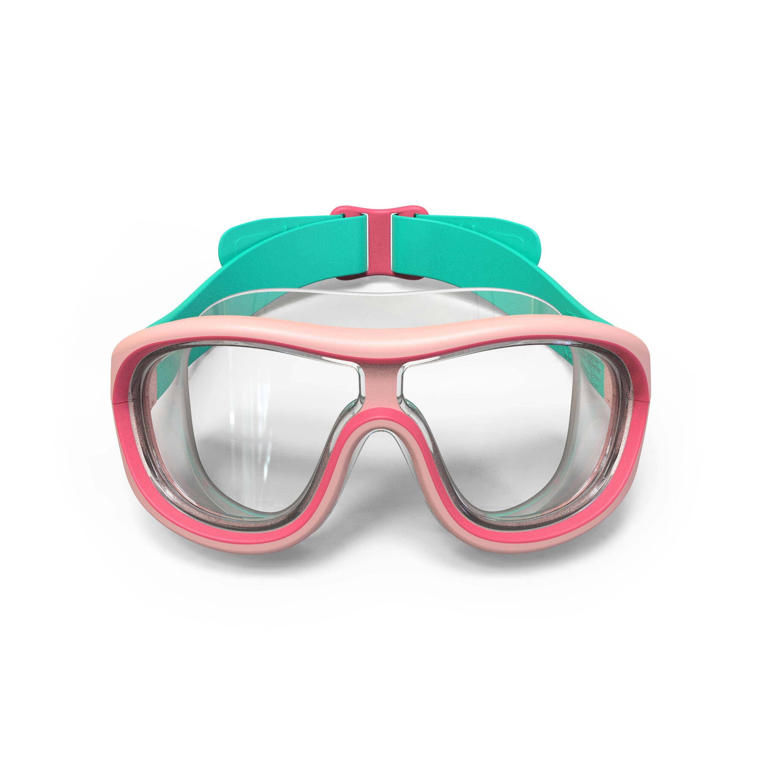 Pool mask SWIMDOW - Clear lens - Kids’ size - Pink green -  3