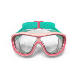 Μάσκα κολύμβησης - Swimdow V2 μέγεθος S με διαφανείς φακούς - Ροζ