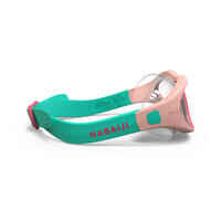 Pool mask SWIMDOW - Clear lens - Kids' size - Pink green