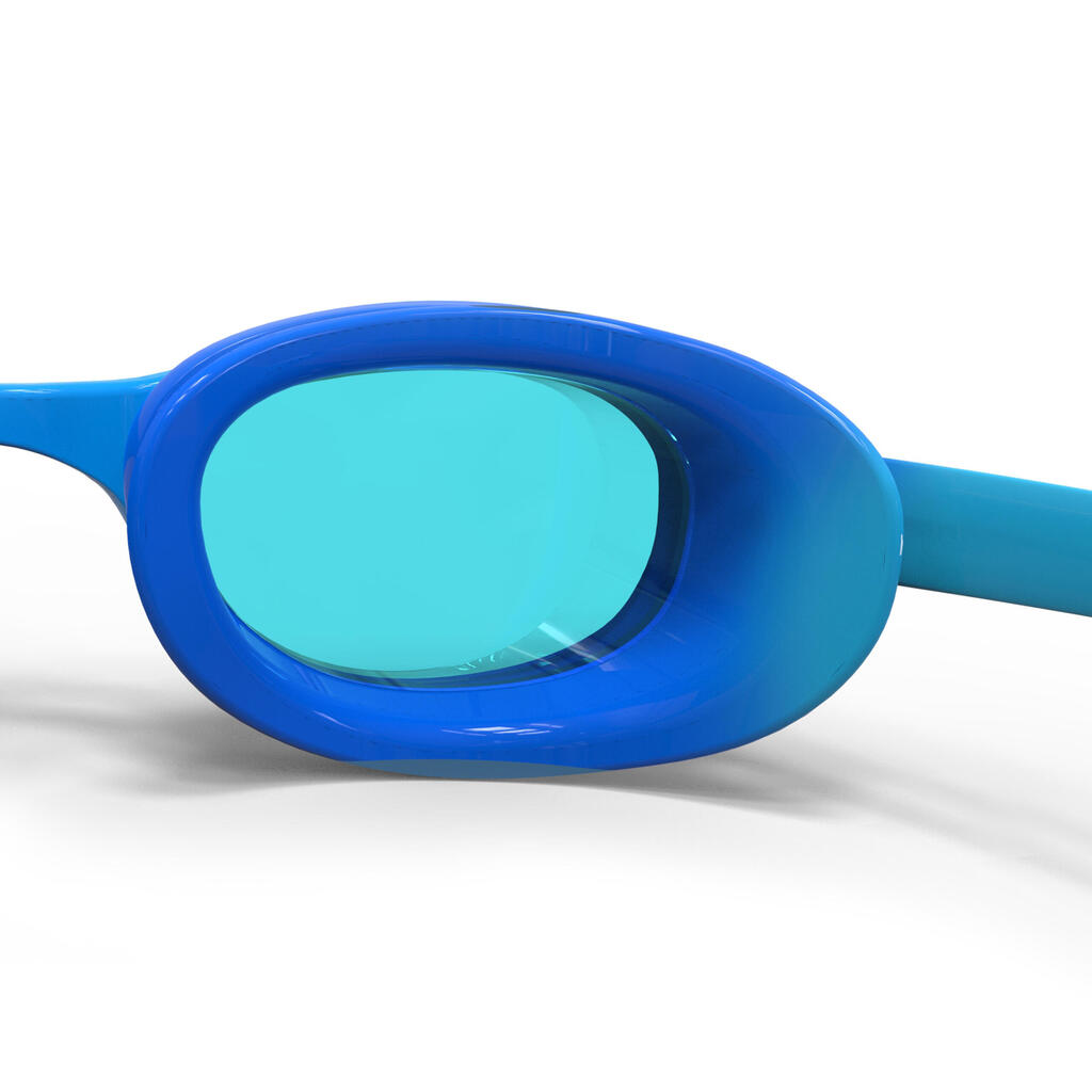 Lunettes de natation Junior - Xbase bleu jaune teintées bleu