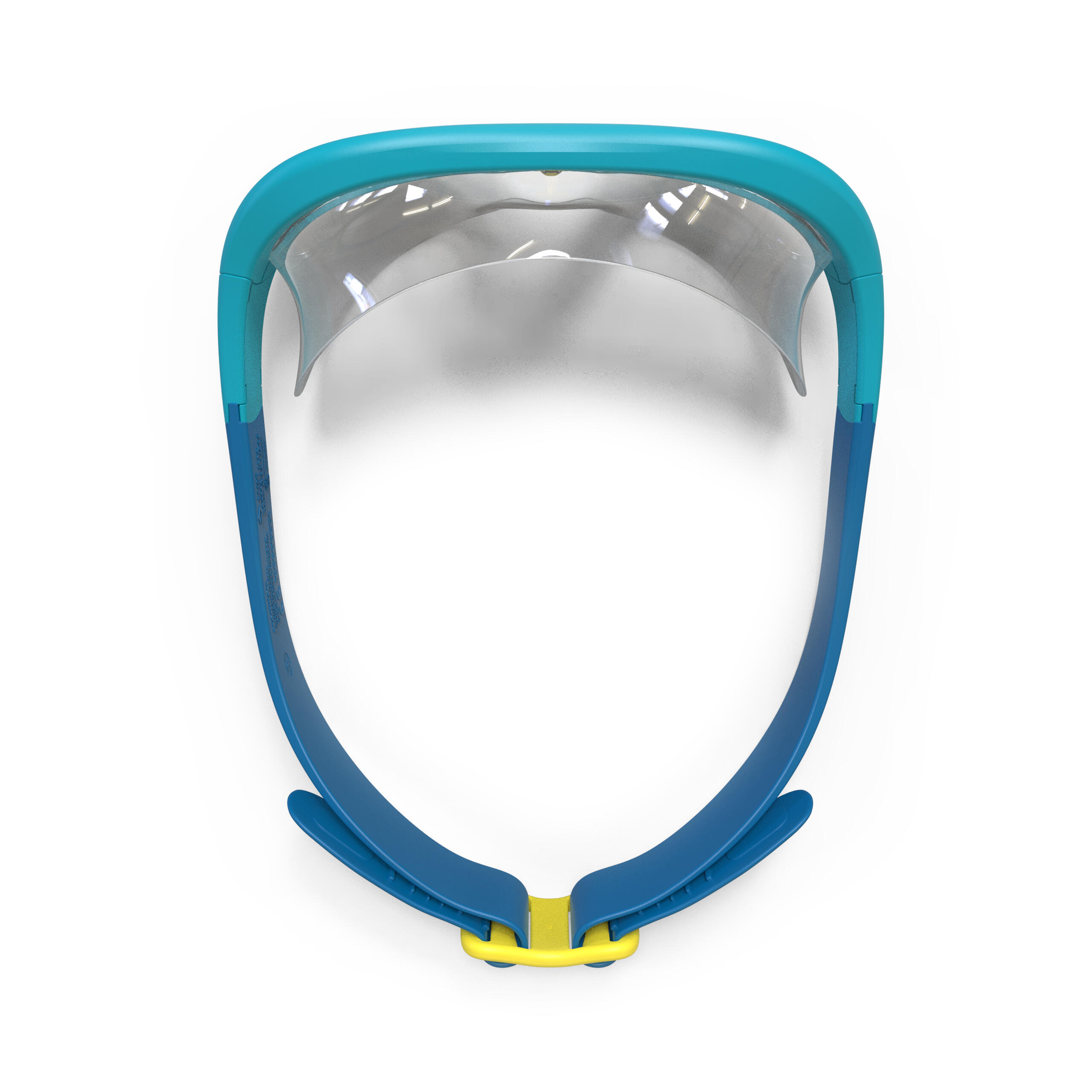 SWMDOW Pool Mask - Clear Screen - Junior Size - Blue Yellow