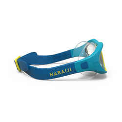 Pool mask SWIMDOW - Clear lens - Kids' size - Blue yellow