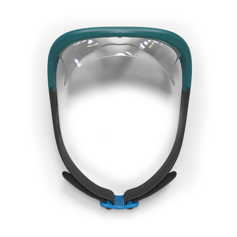 Plavecká maska Swimdow velikost L šedo-modrá s čirými skly