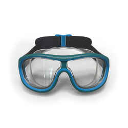 Μάσκα κολύμβησης Διαφανείς φακοί Swimdow Μέγεθος L - Μπλε/Γκρι
