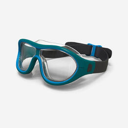 Masque de piscine swmdow - ecran clair - taille unique - bleu noir