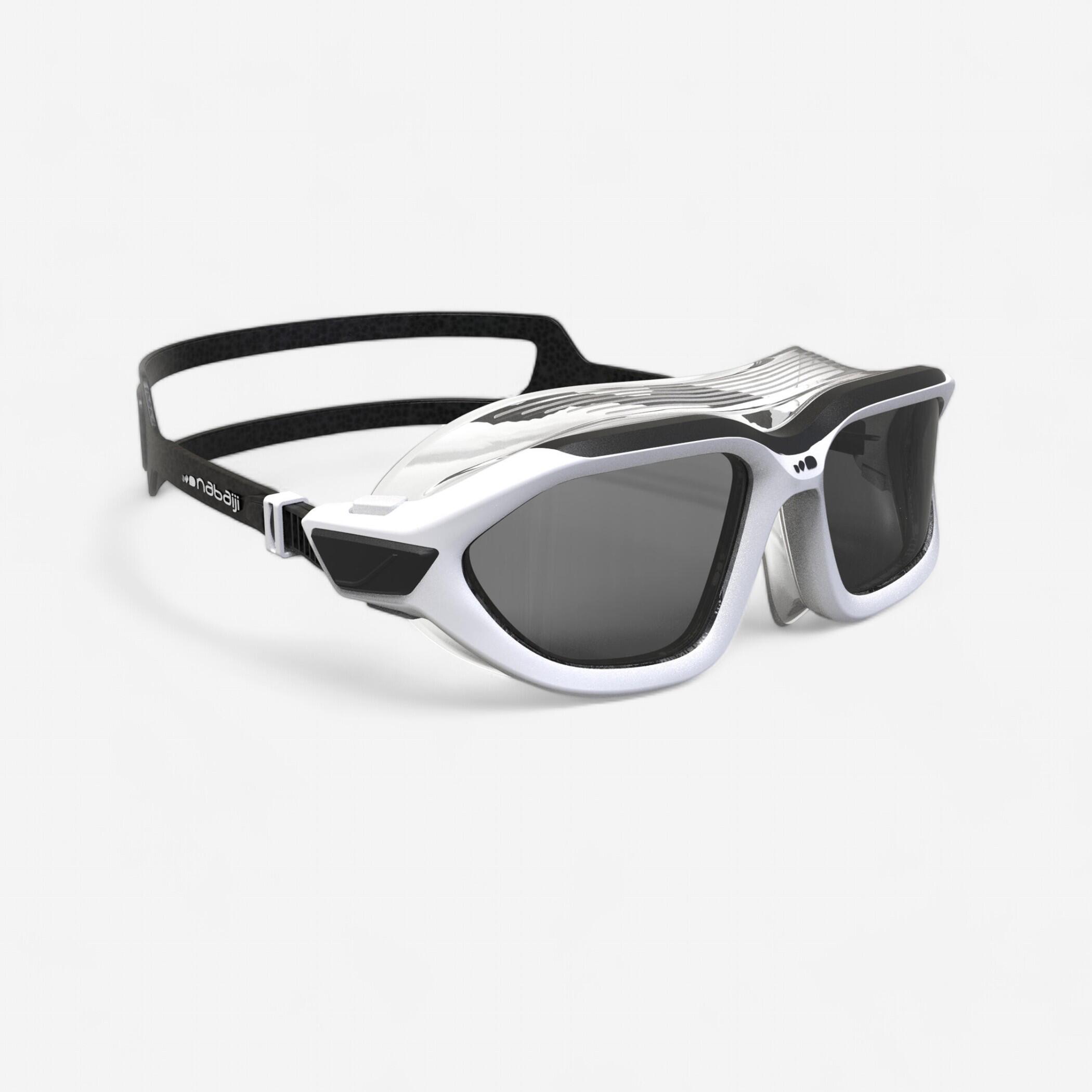 ACTIVE Swimming Goggle - Smoked Glasses - Large - Black White