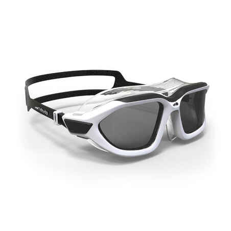 Swimming mask ACTIVE - Smoked lenses - Size large - Black white